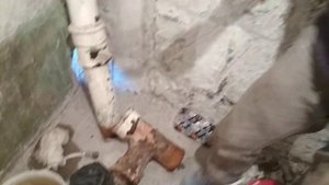 Демонтаж, монтаж. Переход с чугуна на пластик