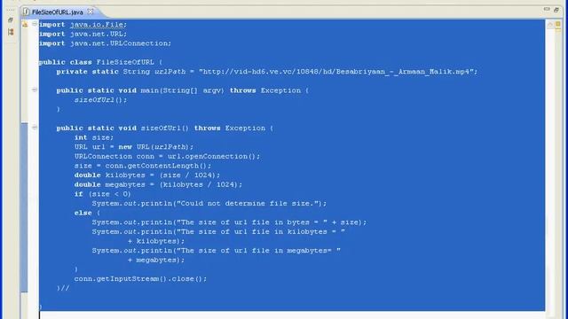 How to calculate a file size from URL/Local in java смотреть онлайн