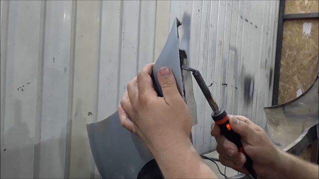 Ремонт бампера от старого Hyundai'я с помошью паяльника и сетки смотреть онлайн