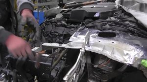 Audi A8. Front end repair. Ремонт переда.