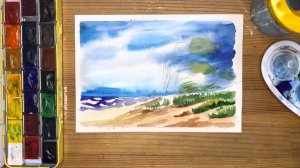 Как нарисовать ветер карандашом и акварелью начинающим | Рисунок для детей