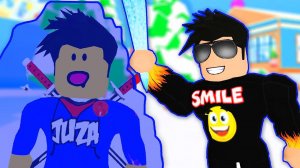 УШАТАЛ ДЖУЗУ ПАЛКОЙ И ЗАМОРОЗИЛ ЕГО! ЗАМОРОЗЬ ИЛИ БУДЬ ЗАМОРОЖЕННЫМ! Icebreaker Roblox