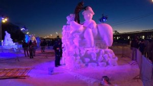Ледяные скульптуры в Москве. Снег и Лёд фестиваль в Москве. Куда сходить в Москве на выходные.