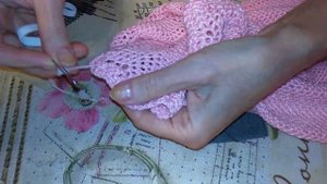 33.7 МК Завершаем вязать юбку "уголочками". Урок 7