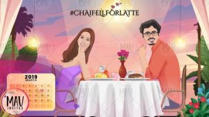 Caricature Wedding Invitation Video | Caricature Save The Date | Wedding Caricature E-Invite