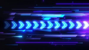Анимированный абстрактный темный фон: Неоновые стрелки
