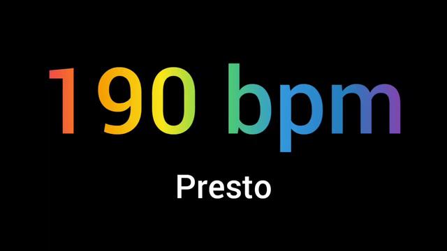 Mengenal Metronome 190 bpm - Presto смотреть онлайн