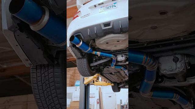 F1 Titanium Cat back Exhaust for the VA Chassis #sti #wrx