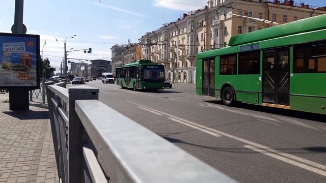 "Друг за другом"! Казанские троллейбусы ТроЛза-5275.03 "Оптима" и ВМЗ-5298.01.50 смотреть онлайн