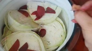Пелюстка. Квашеная капуста по-нашему, цыганка готовит. Gipsy cuisine.