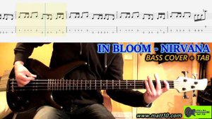 NIRVANA In Bloom BASS COVER TAB | Lesson | Tutorial | How To Play