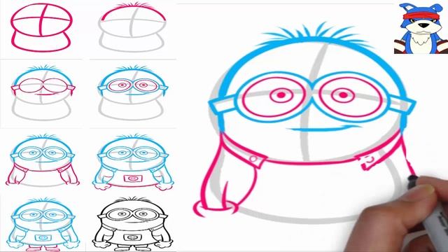 дудл видео уроки рисования поэтапно миньён смотреть онлайн