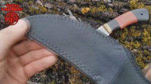Нож Акула из стали 95Х18 со следами ковки. Небольшой обзор.
