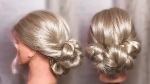 КРАСИВЫЙ НИЗКИЙ ПУЧОК НА ЛЮБОЙ СЛУЧАЙ: НА 1 СЕНТЯБРЯ, НА ВЕЧЕР, ПРАЗДНИК | EASY UPDO HAIRSTYLE