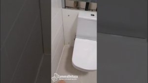 Тест смыва унитаза Cersanit Colour Горизонтальный Выпуск Безободковый