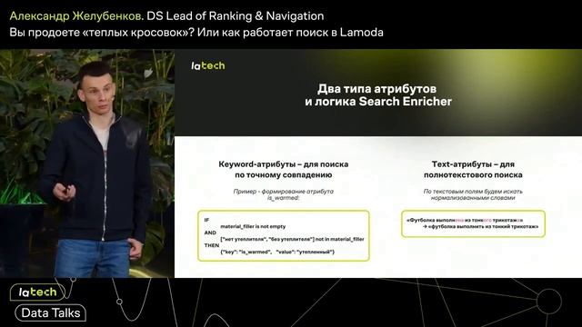 Как устроен поиск в Lamoda, Александр Желубенков. LaTech Data Talks
