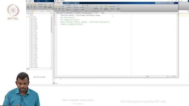 MATLAB programs for encoding LDPC codes