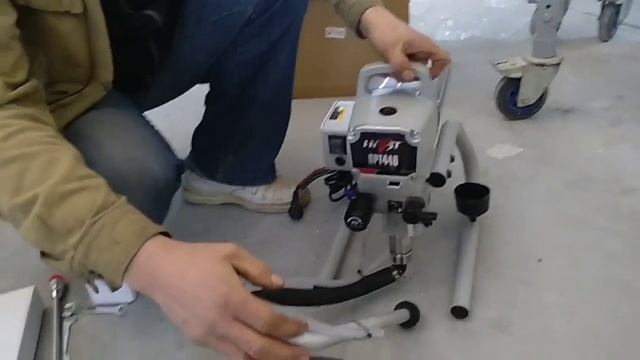Распаковка окрасочного аппарата и первые впечатления, окрасочный аппарат HYVST SPT 440
