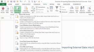 Overview of Importing External Data Into Excel