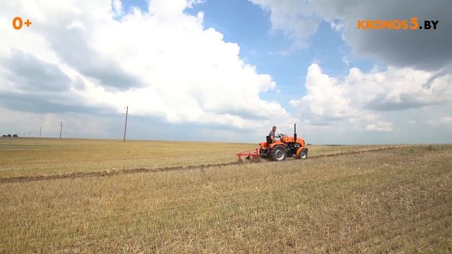 Обзор: Минитрактор Кентавр Т-220 (Toyokawa) с плугом WIRAX в работе. смотреть онлайн