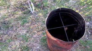 бочка!коптильня из бочки!!для ленивых!!