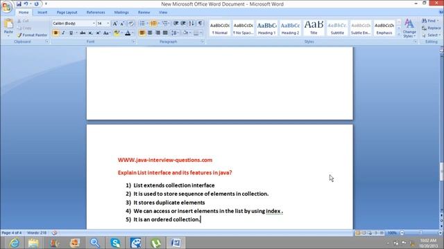 Explain the purpose of list and its features in java! смотреть онлайн