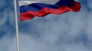 Развивающийся Российский флаг
