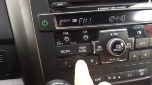 как выставить время на Honda C-RV