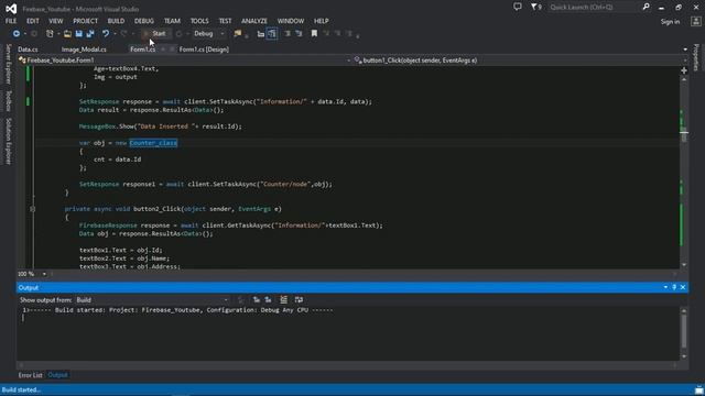 C# Application to Firebase Database - Insert Image & Retrive and Show on DataGridView
