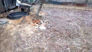 2019-04-07 Установка пластикового дренажного колодца для канализации