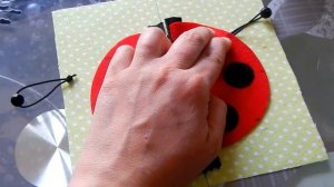МК страница Божья коровка.Шьём развивающую книжку малышку.Часть 6.