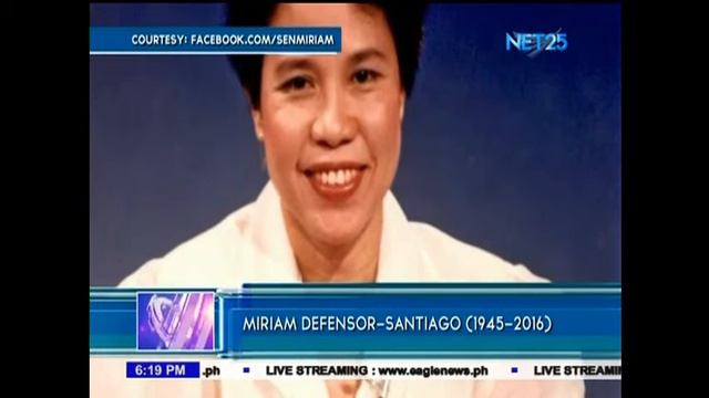 The legacy of Miriam Palma Defensor Santiago смотреть онлайн