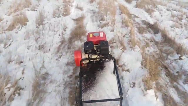 #Мотобуксировщик #Forza 6,5 л, проверка на тягу #мотобуксировщика, смотреть онлайн