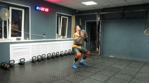 Гиря "Ка4". Взятие в сед гири 68 кг. Гиревой кроссфит. Kettlebell wod
