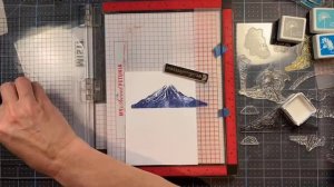 Ink Layered Blended Mountain Scenes