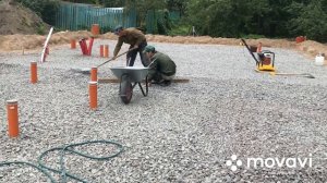 УШП отсыпка щебнем