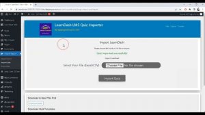 LearnDash Quiz Import Export Plugin