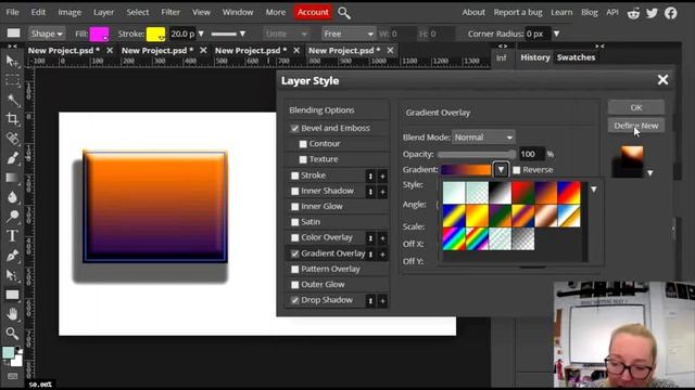 Photopea Basics: Editing Shapes