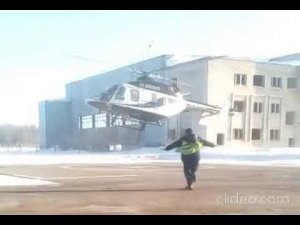 Вертолет Ансат. Посадка. Март 2022 г
