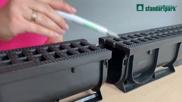 Лоток водоотводный пластиковый Standartpark S'park. Установка, Применение, комплектация, монтаж смотреть онлайн