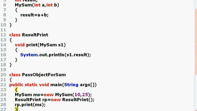 Java Programming -- Part 19 -- Object as Argument in Method for Calculating Sum смотреть онлайн