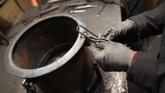 Газогенератор - горелка на покрышках без дымы и запаха