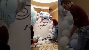 Как сделать круглую фотозону / Круглая фотозона на 1 годик