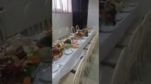 Накрыли столы на поминки