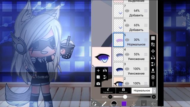 ?✨ • Туториал по глазам • Gacha life/Club • By Daru Mury ت︎ • ?✨