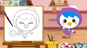 Pororo Job Game | painter | Occupation Roleplay | Pororo Paper Play