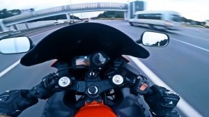 Поймал хорошую погоду. До аэропорта Внуково. Honda CBR 600 F4i