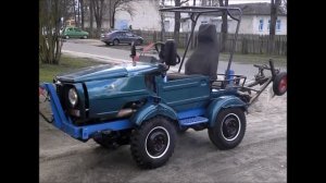 Самодельный мини трактор с гидравликой на базе Луаза.