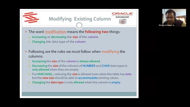 Lecture 5-2 || Alter Table Command (Modifying Column) смотреть онлайн