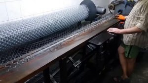 Работа ручного станка Сетка-рабица 2